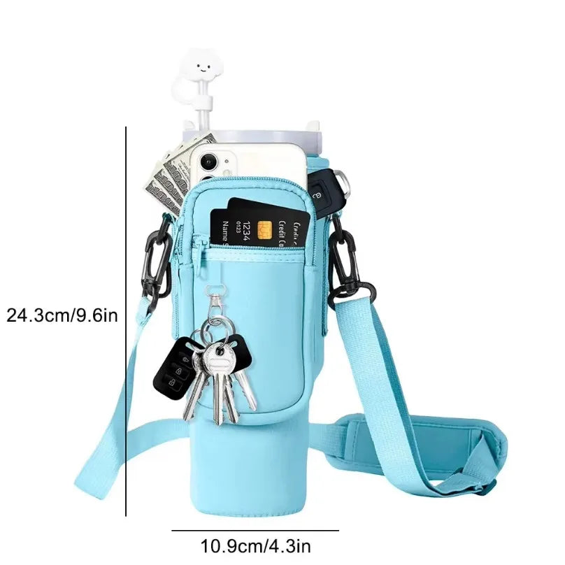 40oz Neoprene Water Bottle Carrier Bag