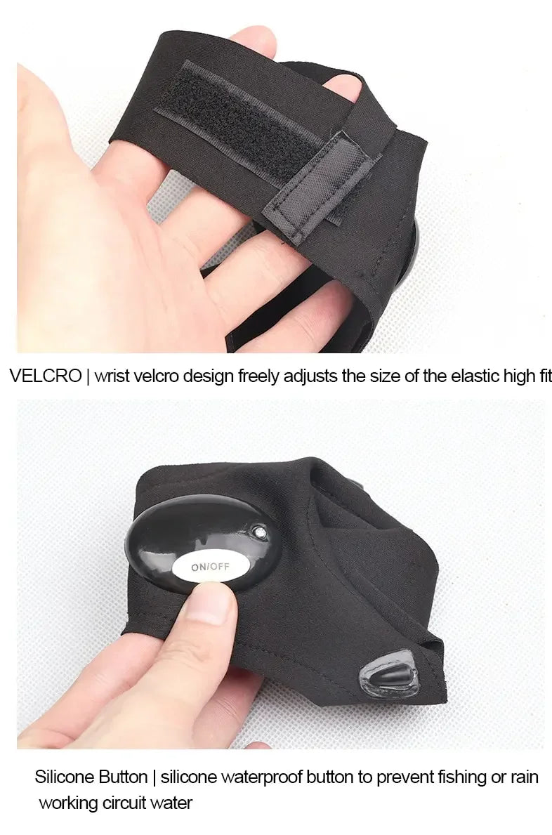 LED Night Light Fingerless Glove