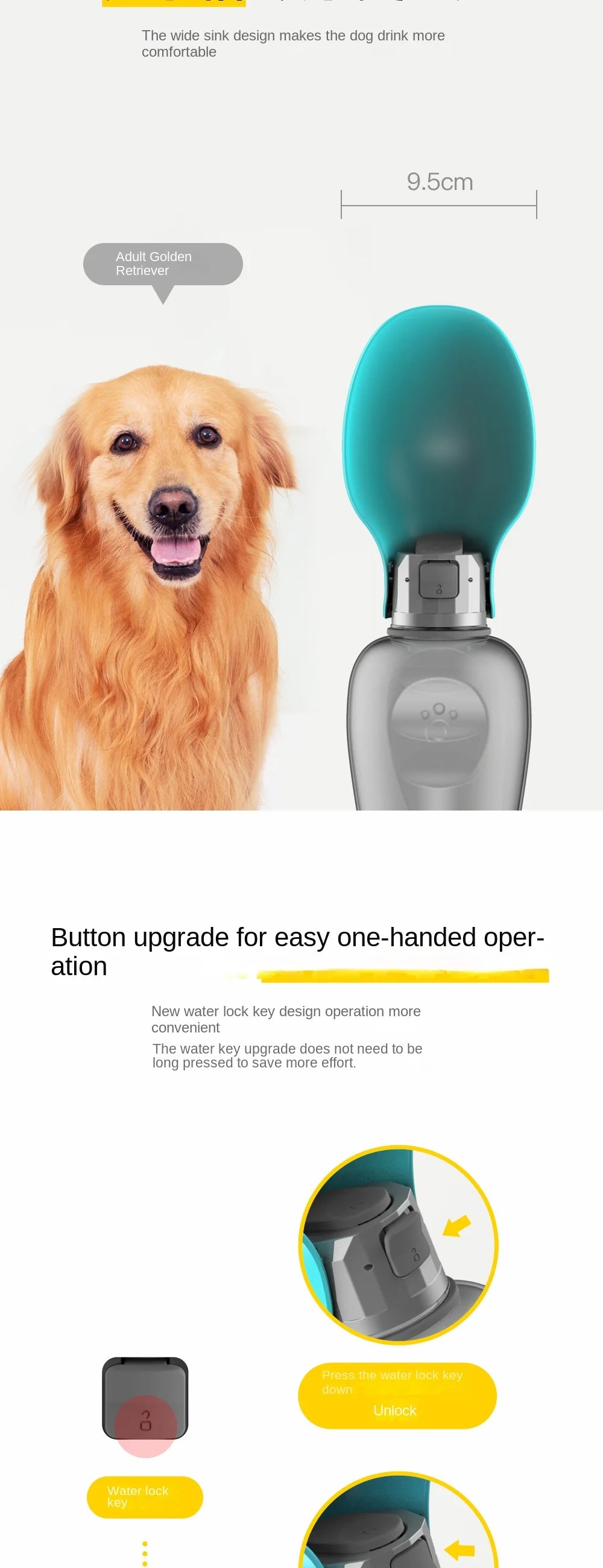Portable Leaf Pet Water Bottle