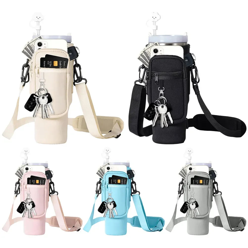 40oz Neoprene Water Bottle Carrier Bag