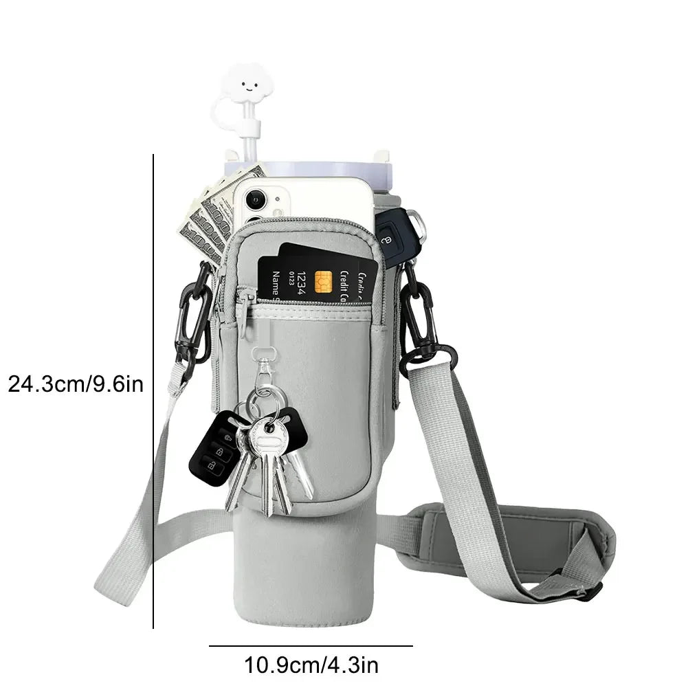 40oz Neoprene Water Bottle Carrier Bag