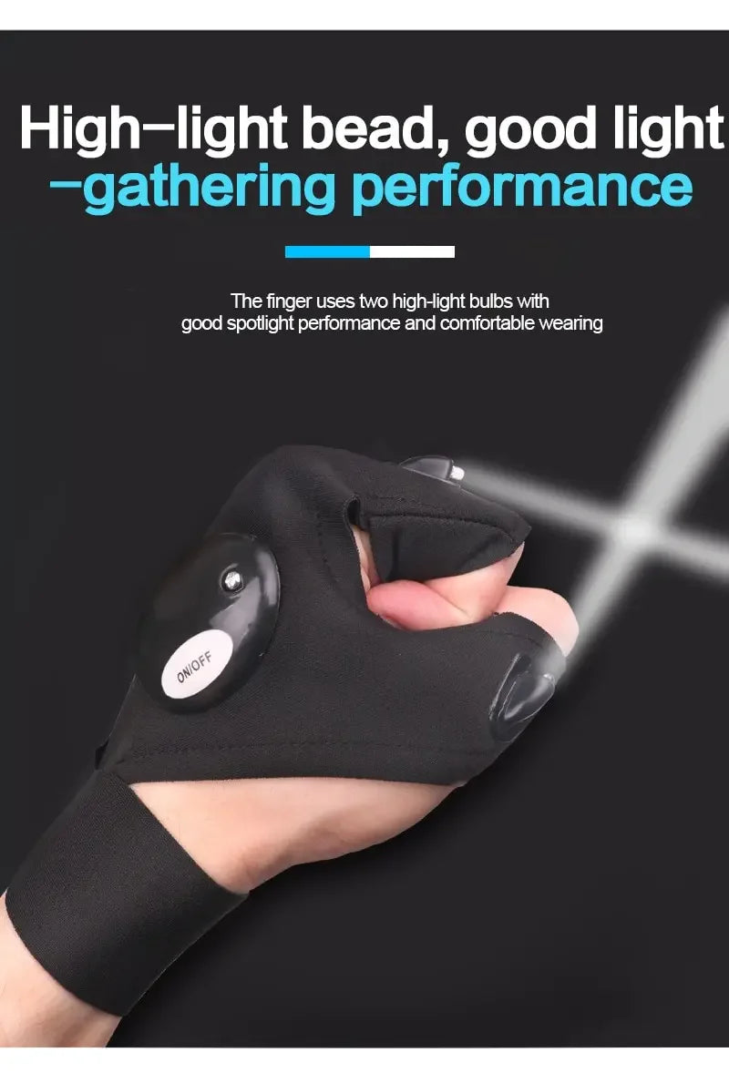 LED Night Light Fingerless Glove
