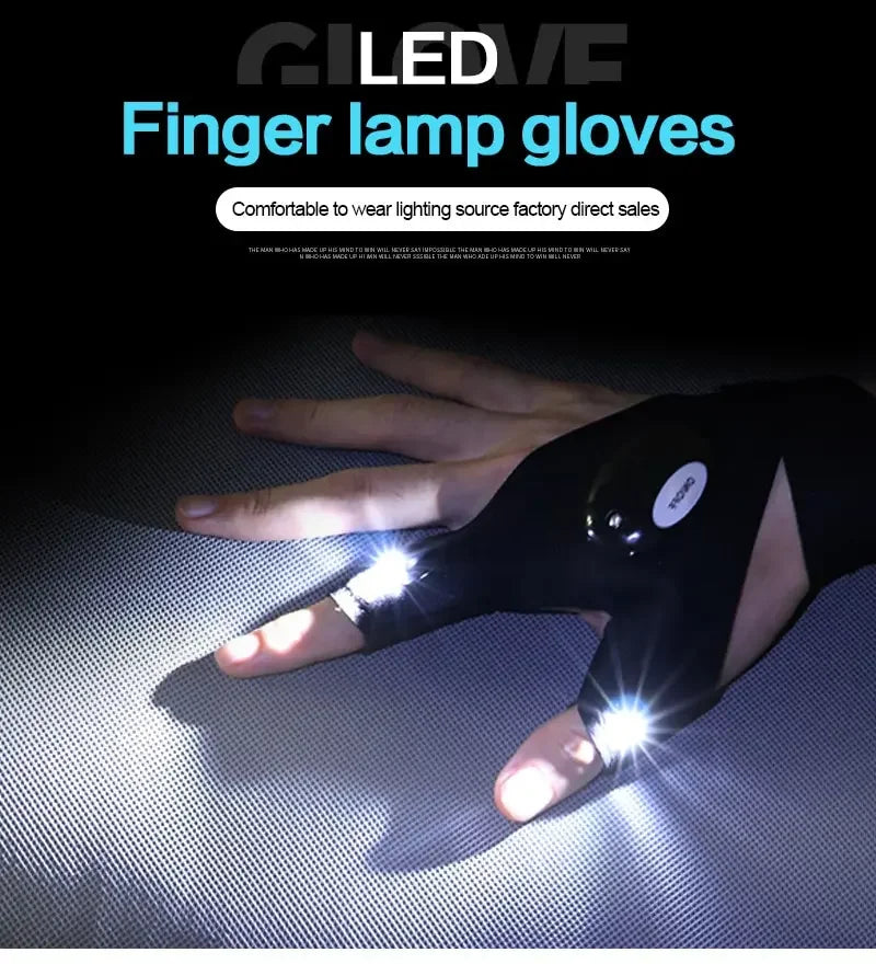 LED Night Light Fingerless Glove