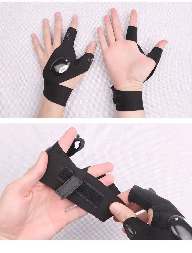 LED Night Light Fingerless Glove