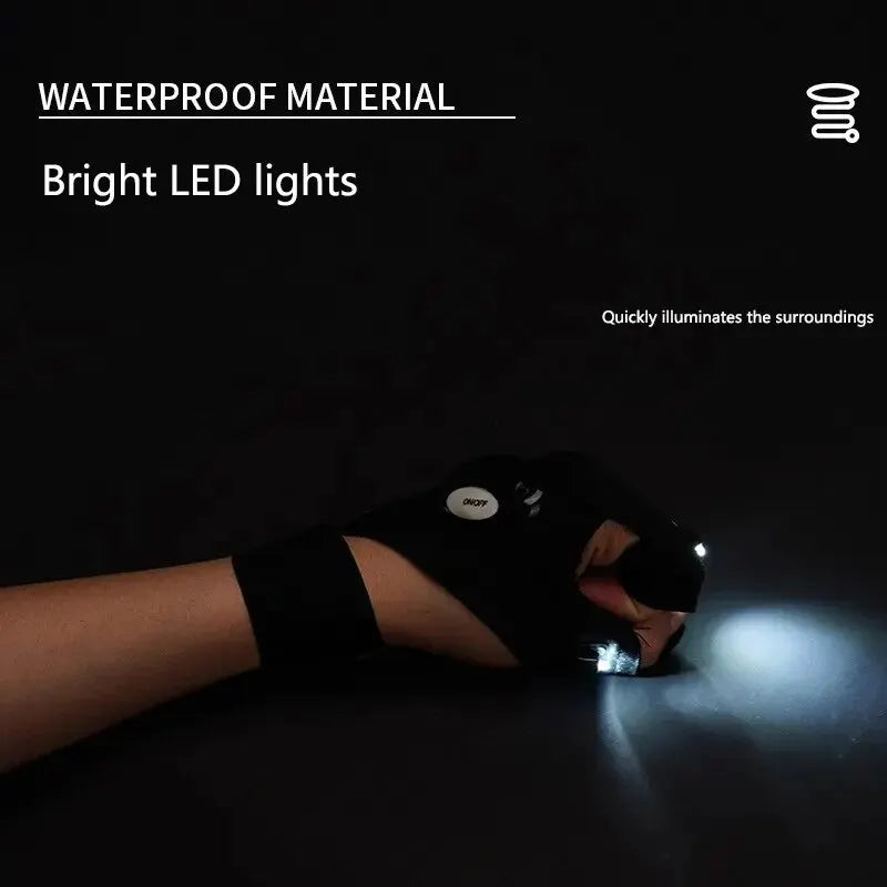 LED Night Light Fingerless Glove
