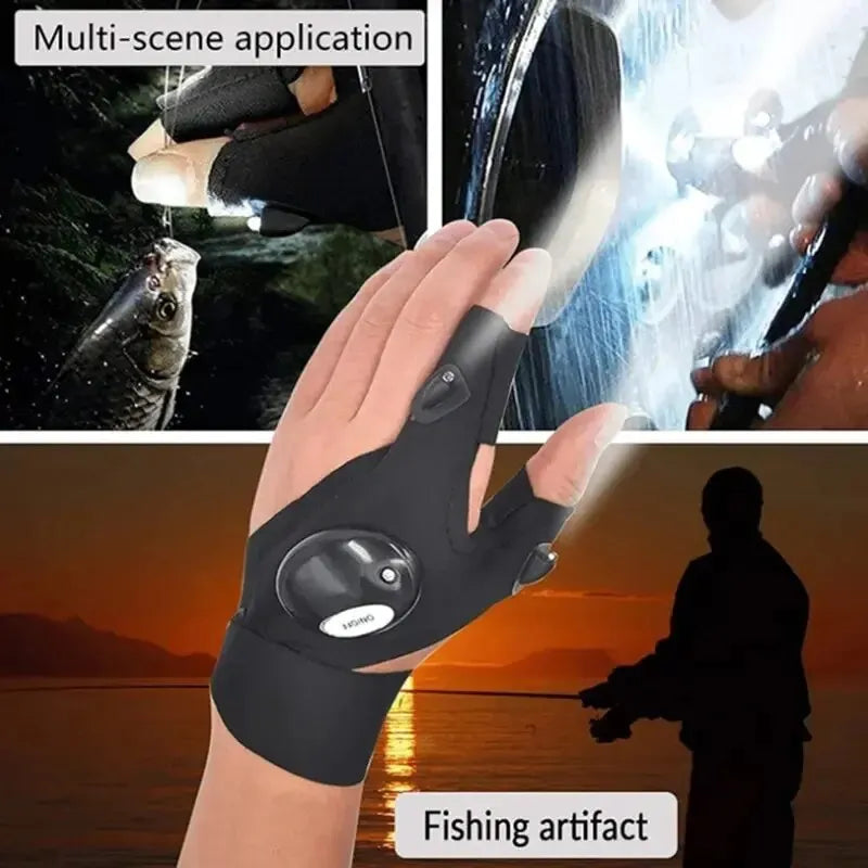 LED Night Light Fingerless Glove