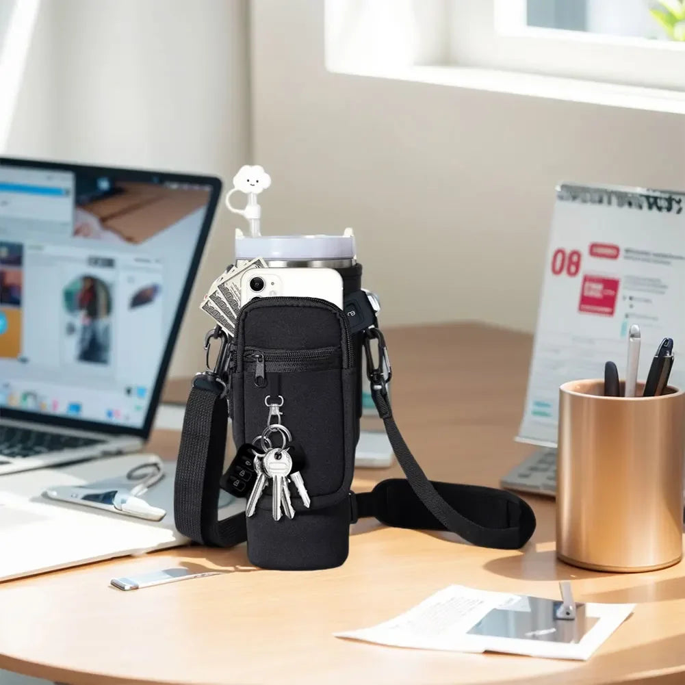 40oz Neoprene Water Bottle Carrier Bag