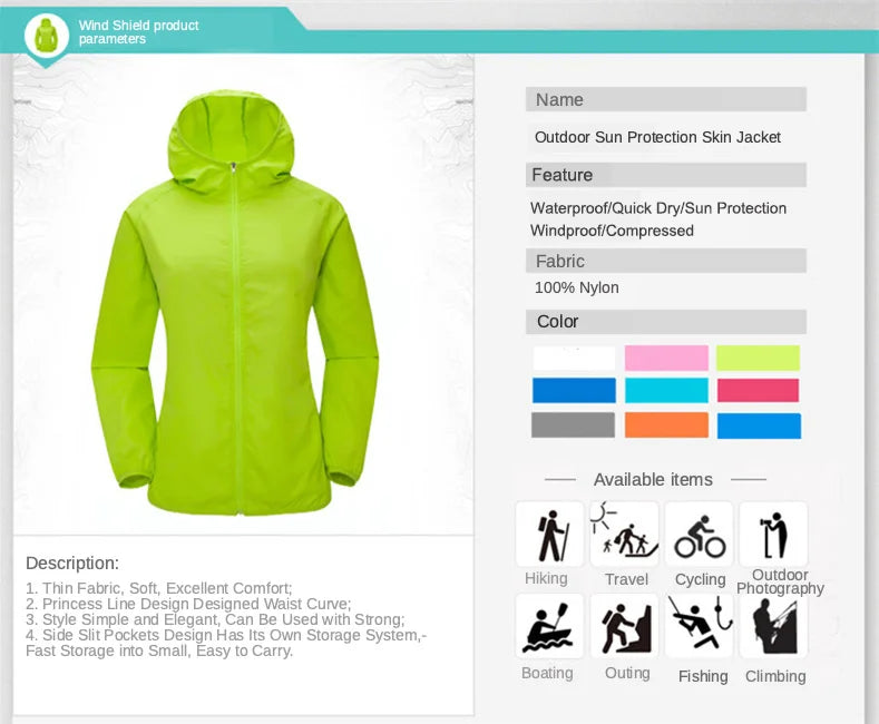Outdoor Rain/wind Jacket