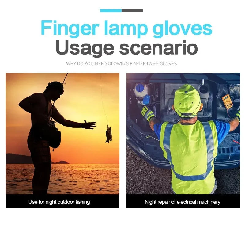 LED Night Light Fingerless Glove